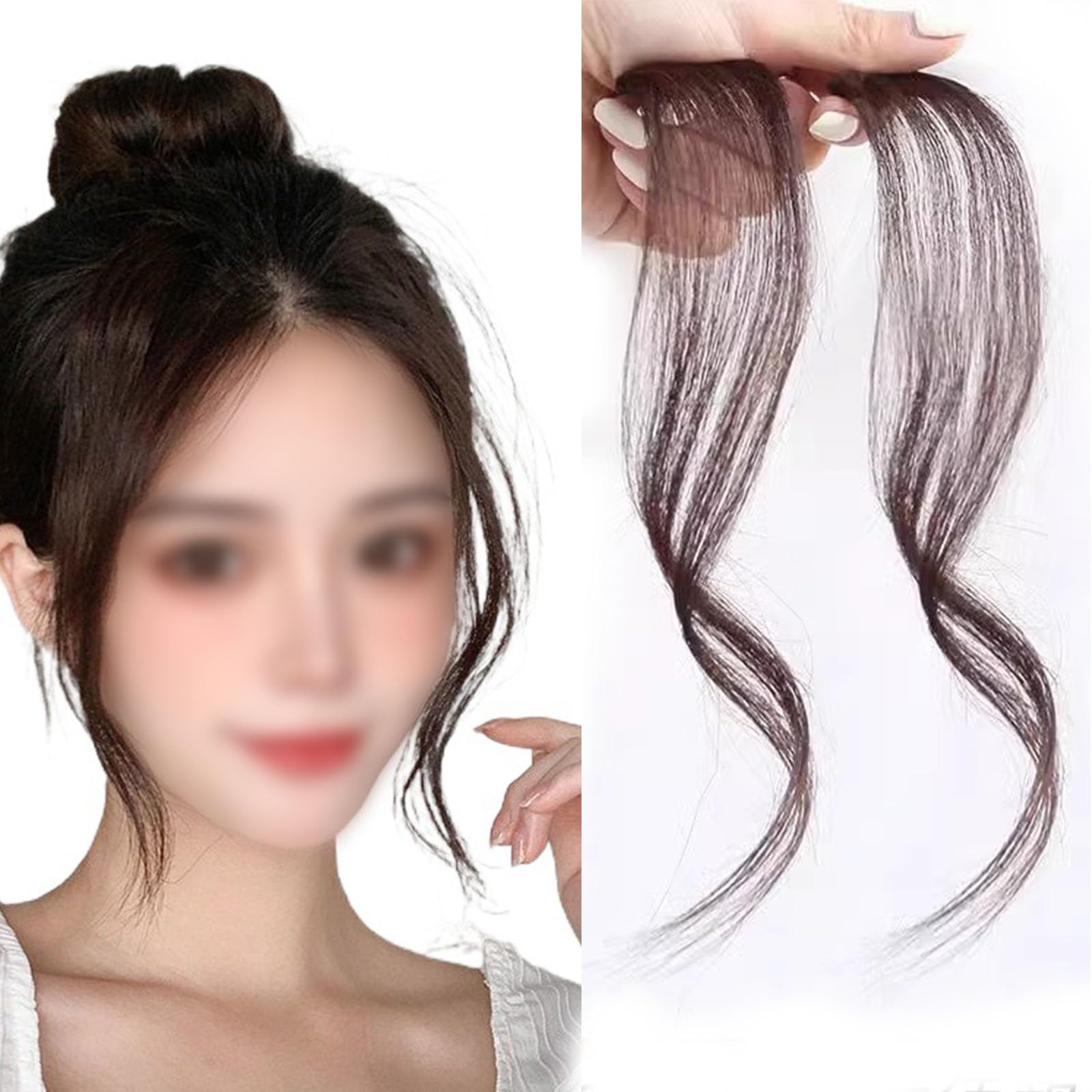 Amazon.com : Synthetic Long Dragon Beard Bangs Clip On Fringe